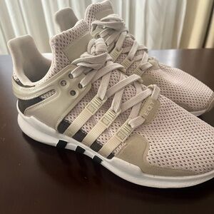 Adidas EQT Support ADV J Sneakers tan black stripes Size 5.5